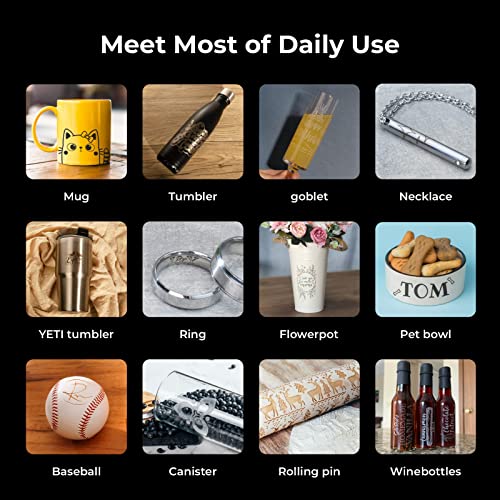 xTool RA2 Pro for M1, 4-in-1 Laser Rotary with Risers, Laser Rotary Roller Engraving Module for Laser Engraver, Jaw Chuck Rotary, Y-axis Rotary xTool