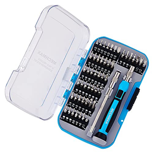 MECHMAX Magnetic Precision Screwdriver Bits Set 51 Piece, Pentalobe Screwdriver Bits for Apple iPhone, Macbook, Y Type for Game Console, Smart Phone, - WoodArtSupply