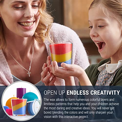 Candle Dyes for Soy Candle Making - Wax Сolor Dye Color Chips for Soy Wax - 16 Popular Colors Wax Dye Flakes Candle Shop