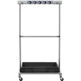 VEVOR Garden Tool Organizer, 10 Slots with Hooks, Yard Tool Tower Rack with Wheels for Garage Organization and Storage, Hold Long-Handled VEVOR