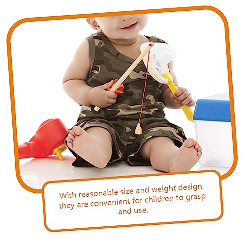 Operitacx 5pcs Kids Fishing Rod Fishing Toys Wood Toys Kids Fishing Pole Toys for Kids Children's Toys Kid Toys Child Fishing Pole Kindergarten Operitacx