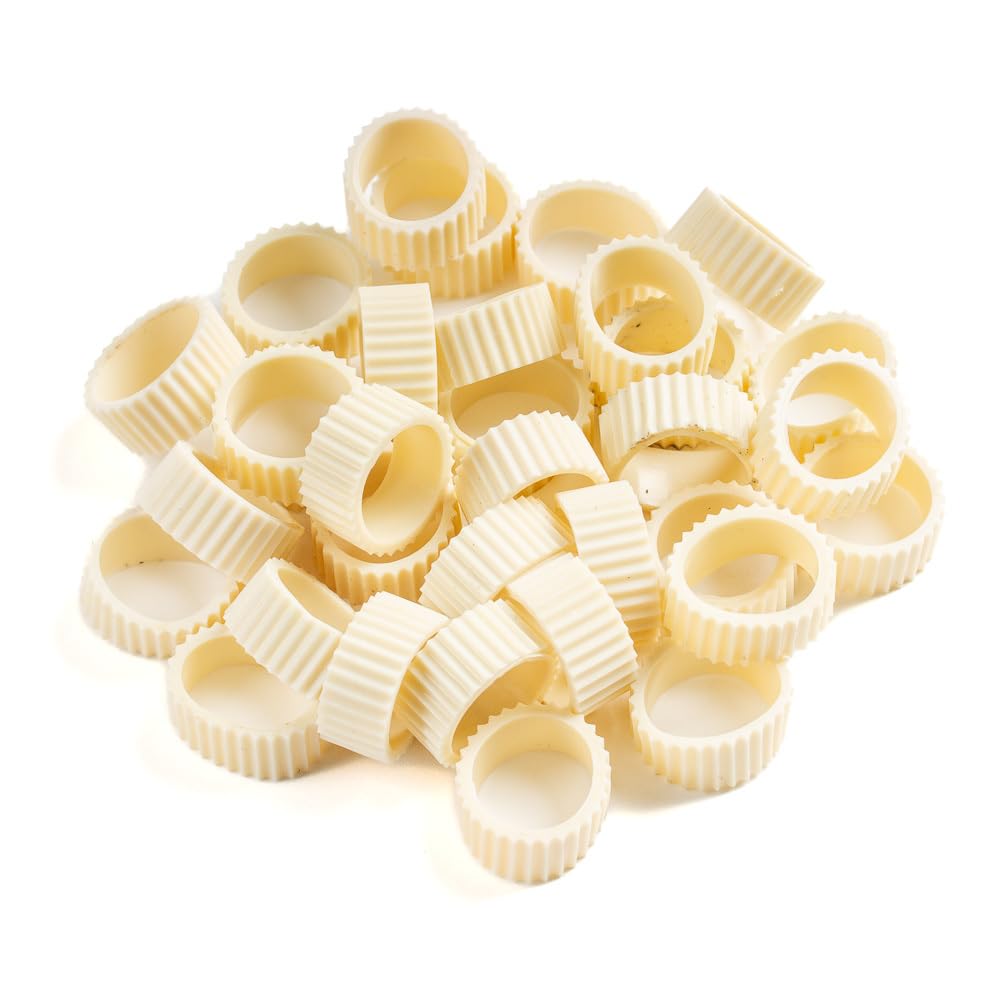 Factory Direct Craft Pack of 20 Rubber Candle Hugger Grippers - Candle Holders for Taper Candles and Candle Cups - Stay Put Candle Grips Keep The Factory Direct Craft