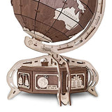 Eco Wood Art 3D Puzzle Globe Brown EWA Eco-Wood-Art