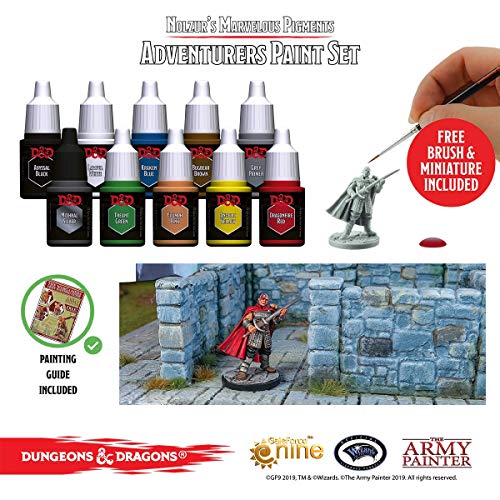 The Army Painter Dungeons and Dragons Official Line Adventurer's Painting Supplies, Craft & Wood Paint, Acrylic Paint Set - WoodArtSupply