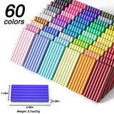 Polymer Clay, Shuttle Art 60 Colors Oven Bake Modeling Clay, Creative Clay Kit with 19 Clay Tools and 16 Kinds of Accessories, Non-Toxic, Non-Sticky, Shuttle Art