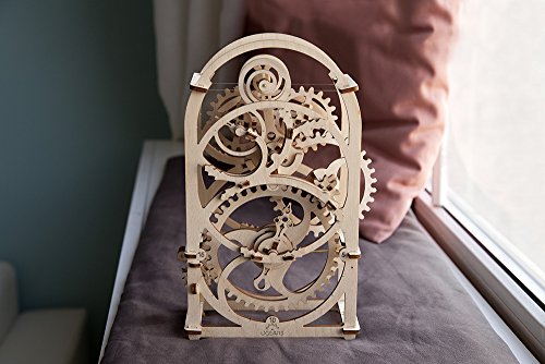 UGEARS Timer 20 min - Wooden Models to Build for Adults - 3D Mechanical Model Unique Puzzles - Brain Teaser and Model Building Sets for Adults - WoodArtSupply