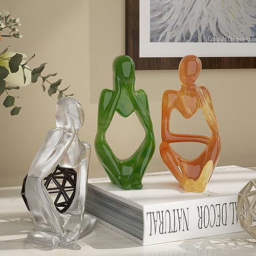 3Pcs Silicone Candle Molds, Art Thinker Epoxy Resin Molds Human Statues Sculptures Silicone Molds for Epoxy Resin Crafts Decorative Table Ornament LAUMOE