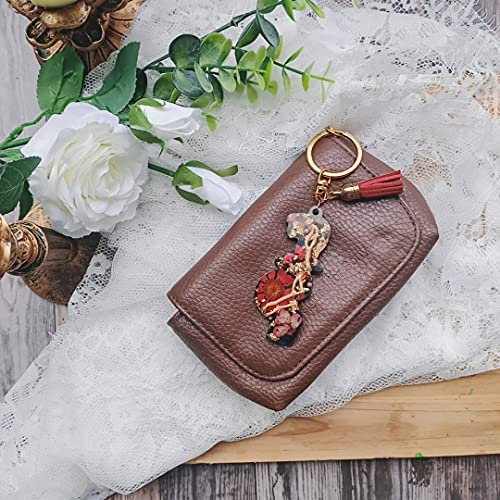 Pregnant Mom Keychain Epoxy Resin Silicone Molds with Hanging Hole Mama to Be Tags Pendant Charms 3-Bundle 2.9inch Length FUNSHOWCASE