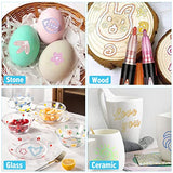 Banral Double Line Outline Markers, 24 Colors Super Squiggles Shimmer Outline Marker Set, Self Outline Metallic Glitter Doodle Drawing Markers Pens Banral