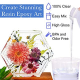 Extra Deep Pour Resin Epoxy Kit (2 to 4 inch Pours), 1.5 GL, UV Resistant, Low Odor, Crystal Clear, Bubble Free, 2:1 Art Casting Resin, River Tables, unicone art