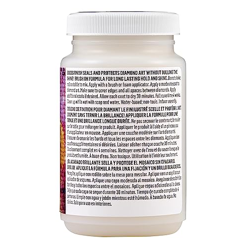 Mod Podge Top Coat, Premium All-in-One Glue, Sealer, and Finish Perfect for Preserving Diamond Puzzle Arts and Crafts Projects, CS27590, Clear Mod Podge