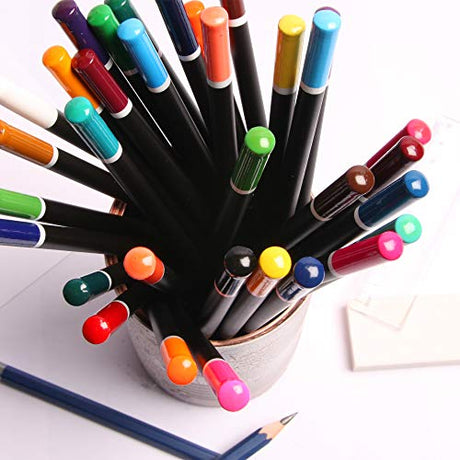 ARTISTIK Colored Pencil Set - (47 Pieces) Vivid 3.5 mm Artist Grade Drawing & Sketching Colored Pencils for Adults Coloring Books, Watercolor, ARTISTIK