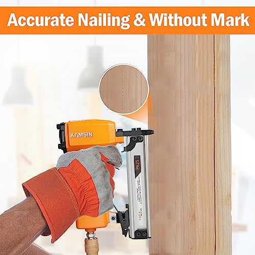 P625 23 Gauge Pneumatic Pin Nailer Accepts 3/8" to 1" Pin Nails, Headless Pinner/Pin Nail Gun for Cabinet, Windows, Doors, and Woodworking KIMSING