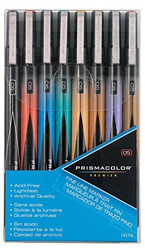 Prismacolor Premier Illustration Marker Set, Fine Tip, Assorted Colors, Set of 8 Prismacolor