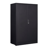 Anwick Metal Storage Cabinet with Locking Doors and 2 Adjustable Shelves, Small Lockable Steel Utility Cabinets for Home Office Garage Basement Anwick