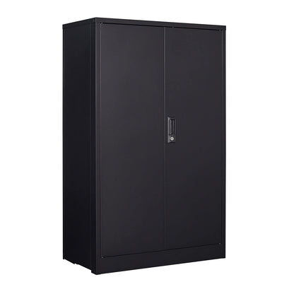 Anwick Metal Storage Cabinet with Locking Doors and 2 Adjustable Shelves, Small Lockable Steel Utility Cabinets for Home Office Garage Basement