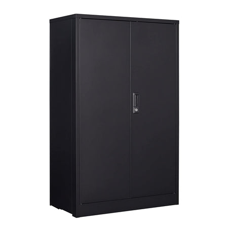 Anwick Metal Storage Cabinet with Locking Doors and 2 Adjustable Shelves, Small Lockable Steel Utility Cabinets for Home Office Garage Basement Anwick
