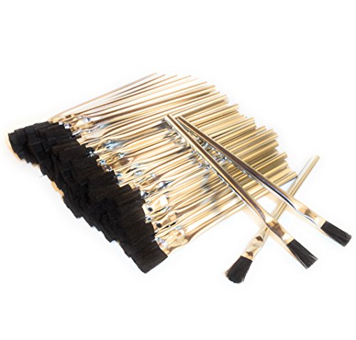 Acid Brushes (General-Purpose, Flux, Craft), 3/8", Horsehair, 144 Pieces, Made in USA - WoodArtSupply