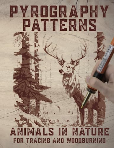 Pyrography Patterns: Animals in Nature for Tracing & Woodburning