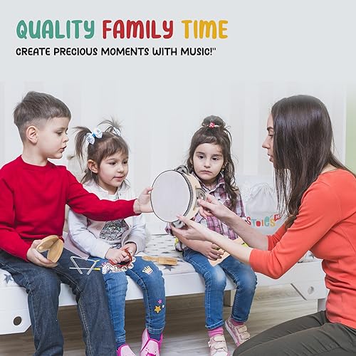 Stoie’s Wooden Music Set, Percussion Kids Musical Instruments, Montessori Unique Play Toddler Musical Instruments for Kids Ages 3, 5, 9, 12- Baby Stoie's