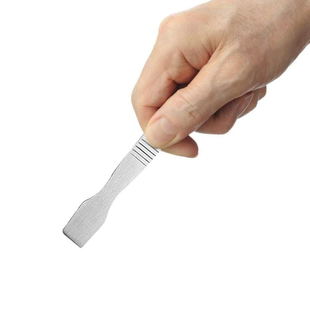 Maxmoral Smooth Tool Stainless Steel Silver Fine Planing And Grinding Metal Scraper Tin Scraping Knife Tin Paste Scraper Special Tin Paste Mixing Maxmoral