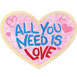 Blank Puzzle Heart Shape with 40 Pieces, Blank Heart Wooden Jigsaw Puzzle with Puzzle Tray for Crafts & DIY, Custom Puzzle 11.2x8.4 Inches 1 Pack MoinKidz