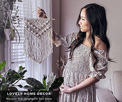 Bochiknot Macrame Kit for Adult Beginners - Art & Craft Macrame DIY Kit for Adults & Kids - Boho Macrame Home Wall Hanging Décor Bochiknot