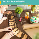 Brown Packing Paper 15"×450", Art Craft Paper, Christmas Wrapping Paper, Kraft Paper Roll for Moving Boxes Supplies, Gift Wrapping Bouquet Flower Vanhench