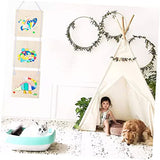 Operitacx 2 Pcs Craft Wooden Plaque Unfinished Wooden Sign Wood Embellishments for Crafts Store Wood Plaque Unfinished Wooden Cutout Disc Ornaments Operitacx