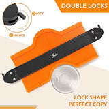 Contour Gauge Duplicator with Lock, Widen Shape Duplication Gauge Tool 5”& 10”, 2 Pack Master Outline Measuring Plastic Ruler for Corners, Feir