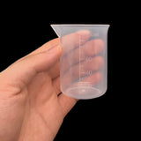 8 Pcs Epoxy Mixing Cups, 100ml/3.4oz Plastic Graduated Cup Clear Measuring Cup for Mixing Paint, Stain, Epoxy, Resin MYYZMY