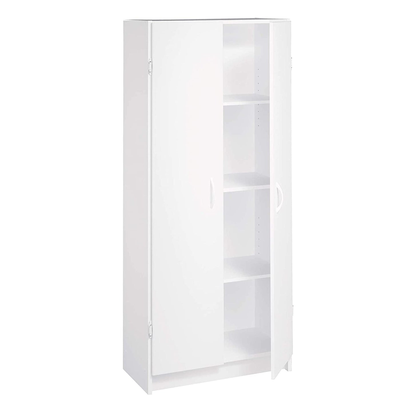 ClosetMaid Pantry Cabinet Cupboard with 2 Doors, Adjustable Shelves, Standing, Storage for Kitchen, Laundry or Utility Room, White