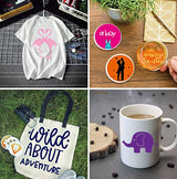 SPECUT XINPOCUT infusible Transfer Ink Sheets(21pcs/Set, 4.5'x12') - Solid Color Paper Sublimation for Cricut Mug Press, Silhouette Cameo or Heat SPECUT