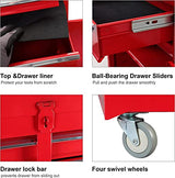 ROAD DAWG Torin Rolling Garage Workshop Organizer: Detachable 4 Drawer Tool Chest with Large Storage Cabinet and Adjustable Shelf, 20.3" l x 11" w x ROAD DAWG