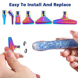 DoreenBow 13Pcs Diamond Painting Metal Tips Screw Thread Tips Luminous Diamond Painting Pen Accessories Multi Placer Tips 5D Diamond Painting Tools DoreenBow