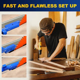 TRAVEANT Router Table Set Up Bars, 7PCS Aluminum Precision Setup Block Height Gauge Set for Woodworking Tools Table Saw Accessories Angle Depth Traveant