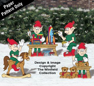 Toy Making Elves Woodworking Project Plan - WoodArtSupply