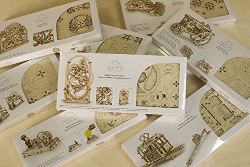 Ugears Bundle 2 in 1 Tractor + Trailer Mechanical 3D Puzzle Eco-friendly Gift DIY Brainteaser Teens Adults Boys Girls Kids Toys UGEARS