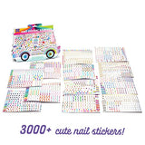 Craft-tastic — Nail Sticker Express — Nail Art Kit — Regular, Gold Foil, & Glitter Stickers — Ages 8+ Craft-tastic