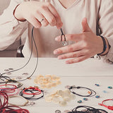 Yardwe 200pcs Wooden Hemisphere Unfinished Spacer Beads Half Craft Balls White Spray Paint Wood Unfinished Wood Beads Wood Rings for Crafts Lotus Yardwe