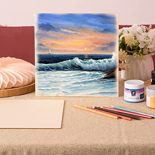 12 Pack Basswood Sheets for Crafts-16 x 16 x 1/8 Inch- 3mm Thick Plywood Sheets with Smooth Surfaces-Unfinished Squares Wood Boards for Laser AWIZOM