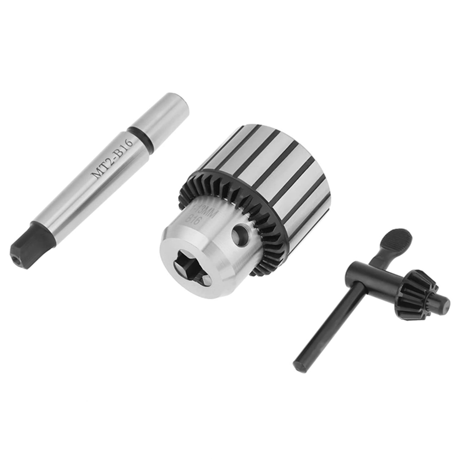 Vevor Metal Lathe Cu 1-13Mm acity Carbide Steel Mt2-B16 Arbor Key Type Drill Chuck Mini Lathe Tool Tbest
