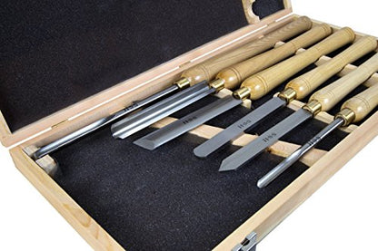 WEN CH15 6-Piece 16-to-22-Inch Artisan Chisel Set with High-Speed Steel Blades and Domestic Ash Handles