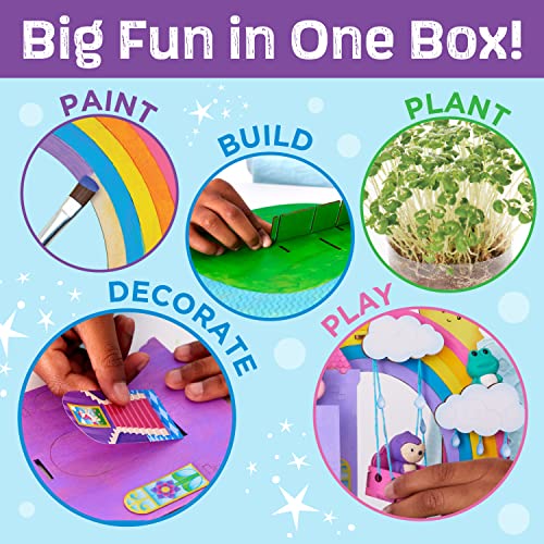 Creativity for Kids Build & Grow Magical Land - Unicorn Craft, 5-in-1 Kids Activities, Unicorn Castle Toy, Kids Gifts for Ages 6-8+ Creativity for Kids