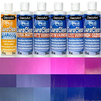 DecoArt DuraClear Varnish 8oz Matte, 8 Fl Oz (Pack of 1) - WoodArtSupply