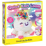 Creativity for Kids Quick Knit Loom Unicorn Plushie - Knitting Craft Kit for Kids - Create a DIY Unicorn Plush Toy Creativity for Kids