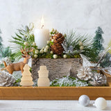 VILLCASE Unfinished Wood Christmas Tree Snowman Blank Wooden Peg Dolls Xmas Tree DIY Wooden Snowman Peg for Christmas Painting Coloring Arts Projects VILLCASE