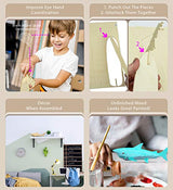Puzzled 3D Puzzle Shark Wood Craft Construction Model Kit, Fun Unique and Educational DIY Wooden Toy Assemble Model Unfinished Crafting Hobby Puzzle, Puzzled