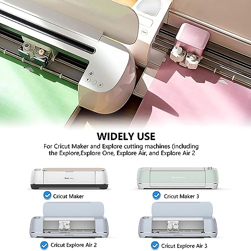 Premium Fine Point Blade Compatible with Cricut Maker 3/Maker/Explore 3/Explore Air 2/Air/One,Fine Point Blade Housing for Slicing Cuts Glitter - WoodArtSupply