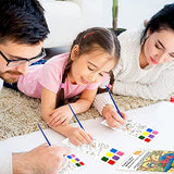 5 Pack Pocket Watercolor Painting Book Set, Watercolor Paint Book, Travel Pocket Watercolor Kit, Pocket Hand Book Stocking Goodie Bag Stuffer Gifts VERENIX